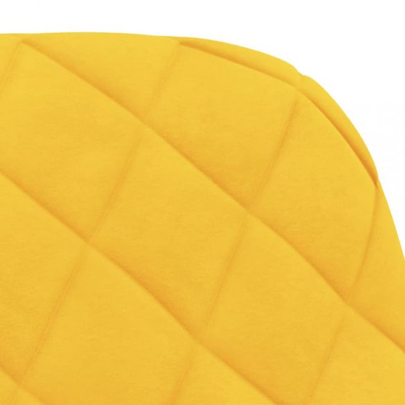 2 db sárga bársony forgó étkezőszék