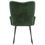 2 db sötétzöld bársony étkezőszék