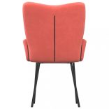 2 db rózsaszín bársony étkezőszék