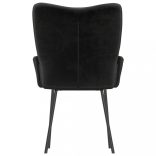 2 db fekete bársony étkezőszék