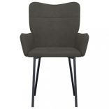 2 db sötétszürke bársony étkezőszék