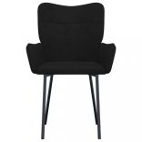 2 db fekete bársony étkezőszék