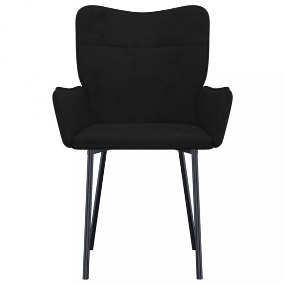 2 db fekete bársony étkezőszék