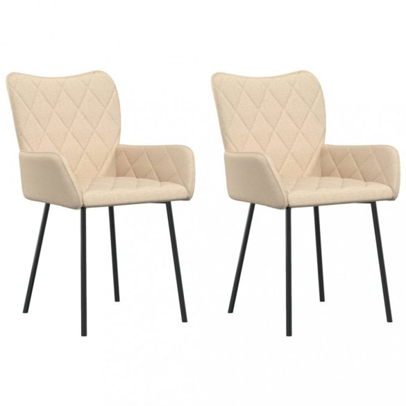 2 db krémszínű szövet étkezőszék