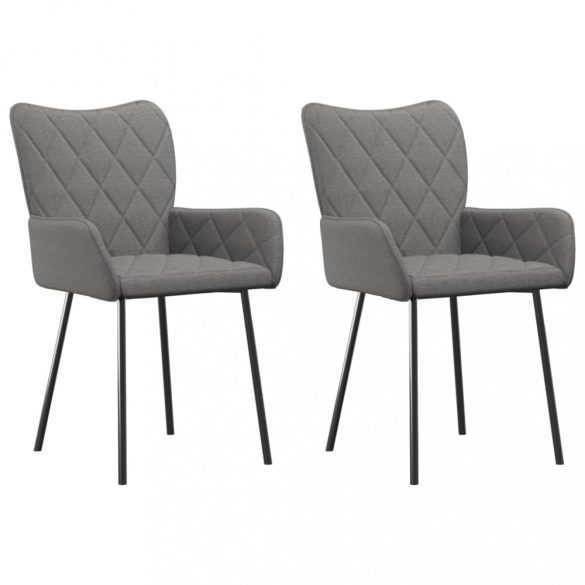 2 db világosszürke szövet étkezőszék