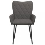 2 db sötétszürke szövet étkezőszék