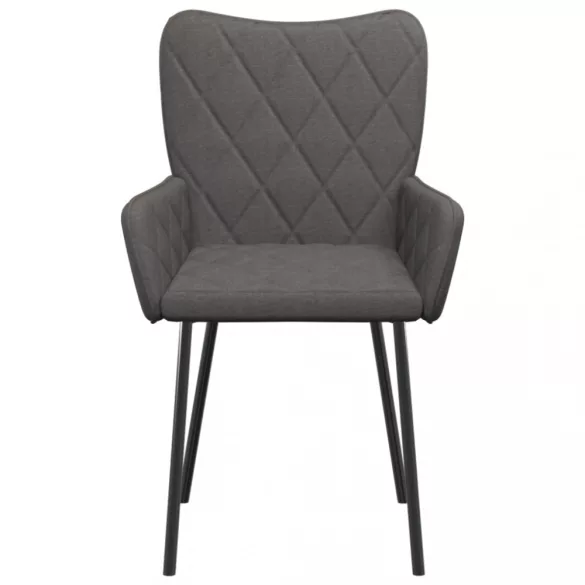 2 db sötétszürke szövet étkezőszék