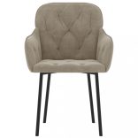 2 db világosszürke bársony étkezőszék