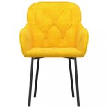 2 db sárga bársony étkezőszék