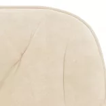 krémszínű bársony forgó irodaszék