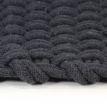 négyszögletes antracit pamut szőnyeg 160x230 cm