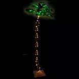 LED-es pálmafa 136 meleg fehér LED-del 220 cm