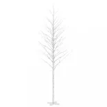 fehér LED-es nyírfa 672 meleg fehér LED-del 400 cm