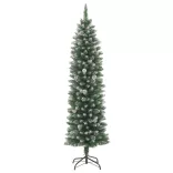 vékony PVC műkarácsonyfa állvánnyal 150 cm