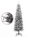 PVC és polietilén műkarácsonyfa pelyhes hóval 180 cm