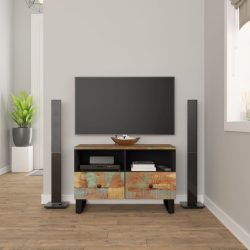 tömör újrahasznosított fa TV-szekrény 70 x 33 x 46 cm