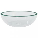 átlátszó edzett üveg mosdókagyló 35x12 cm