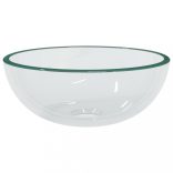 átlátszó edzett üveg mosdókagyló 30x12 cm