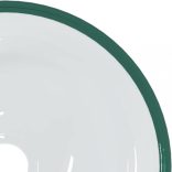 átlátszó edzett üveg mosdókagyló 30x12 cm