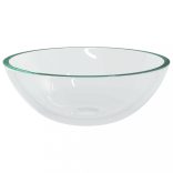 átlátszó üveg mosdókagyló 50 x 37 x 14 cm