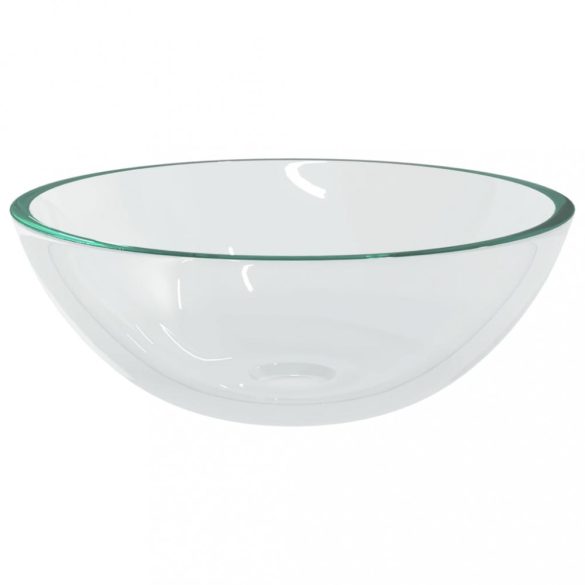 átlátszó üveg mosdókagyló 50 x 37 x 14 cm