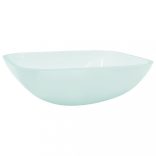 fehér üveg mosdókagyló 42x42x14 cm