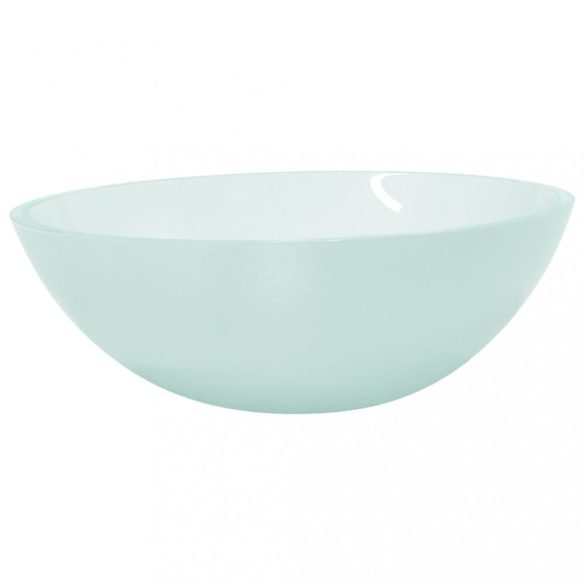 fehér üveg matt 50 x 37 x 14 cm