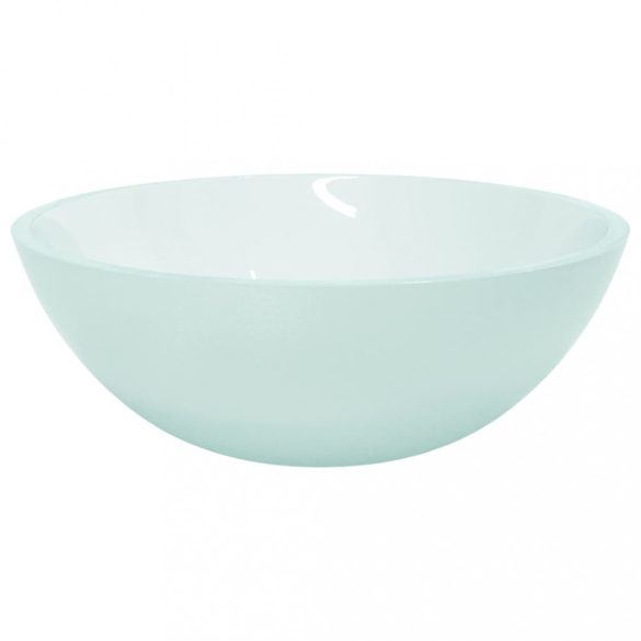 fehér üveg matt 50 x 37 x 14 cm