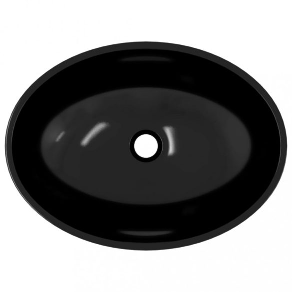 fehér üveg fekete 50 x 37 x 14 cm