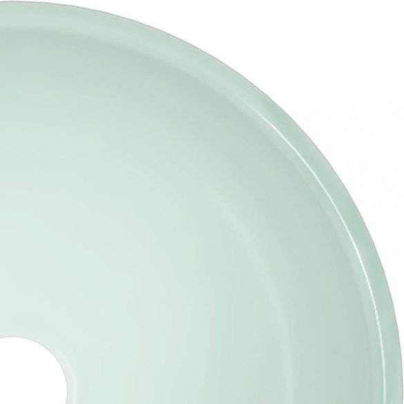 fehér edzett üveg mosdókagyló 30 x 12 cm