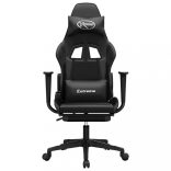 Masszázs játékszék fekete műbőr lábtartóval