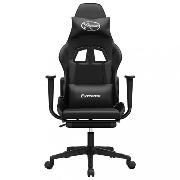 Masszázs játékszék fekete műbőr lábtartóval