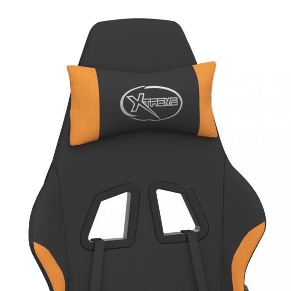 fekete és narancssárga szövet masszázs játékszék