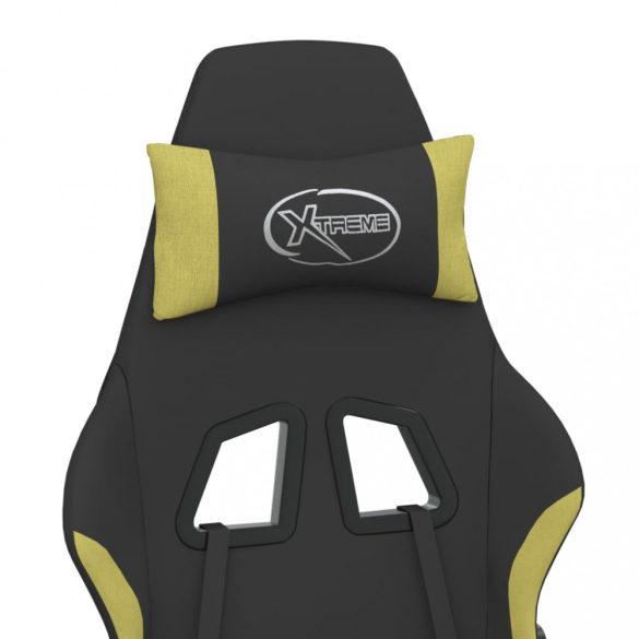 fekete és világoszöld szövet masszázs játékszék