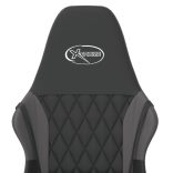 fekete és szürke műbőr masszázsjátékszék