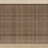 fehér tömör fenyő és természetes rattan TV-szekrény 80x30x40 cm