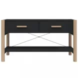 fekete szerelt fa TV-szekrény 82x38x45 cm