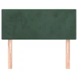 sötétzöld bársony fejtámla 80 x 5 x 78/88 cm