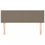 tópszínű szövet fejtámla 144x5x78/88 cm