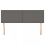 szürke műbőr fejtámla 144x5x78/88 cm