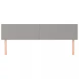 világosszürke szövet fejtámla 180 x 5 x 78/88 cm