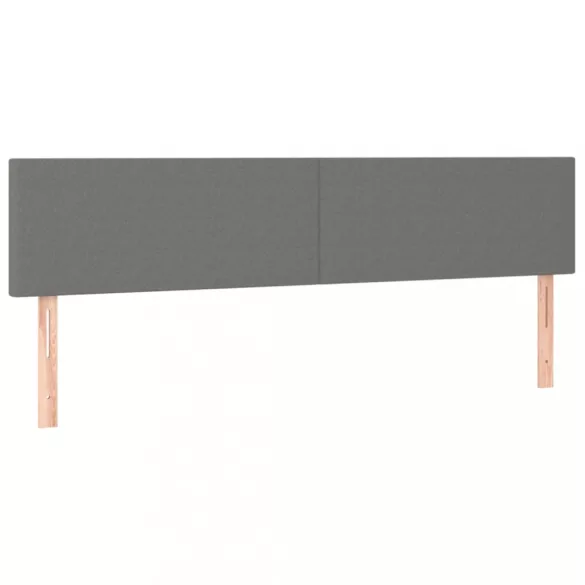 sötétszürke szövet fejtámla 180 x 5 x 78/88 cm