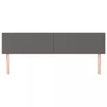 szürke műbőr fejtámla 180 x 5 x 78/88 cm