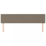 tópszínű szövet fejtámla 200 x 5 x 78/88 cm