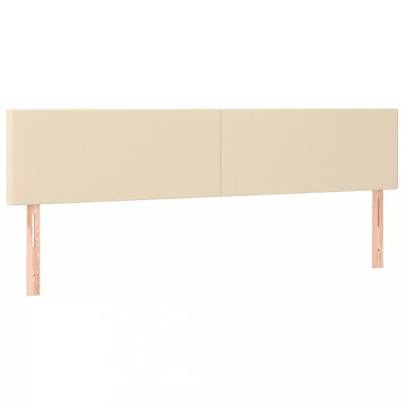 krémszínű szövet fejtámla 200 x 5 x 78/88 cm