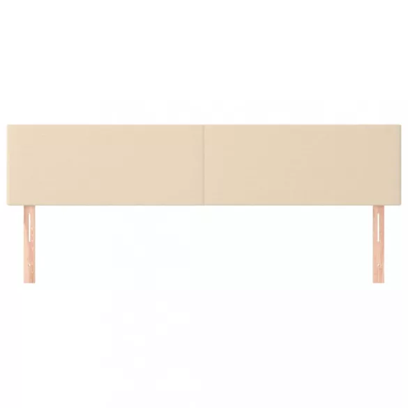 krémszínű szövet fejtámla 200 x 5 x 78/88 cm