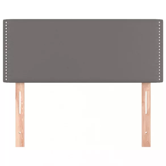 szürke műbőr fejtámla 80 x 5 x 78/88 cm