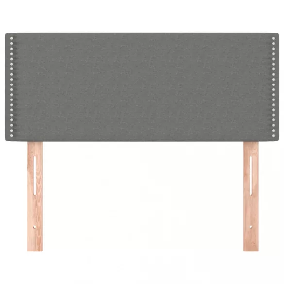 sötétszürke szövet fejtámla 100x5x78/88 cm