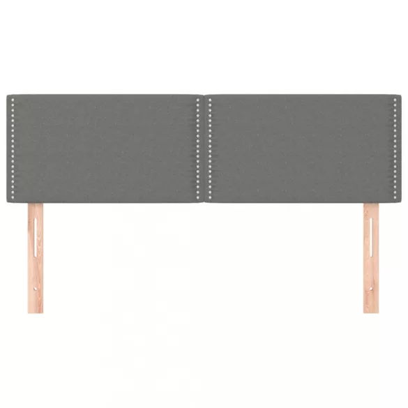 sötétszürke szövet fejtámla 144x5x78/88 cm