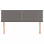 szürke műbőr fejtámla 144x5x78/88 cm